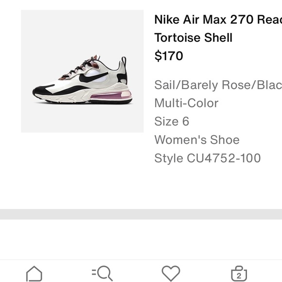 Nike Air Max 270 React Tortoise Shell - Picture 6 of 6